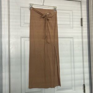 Perfect Summer Beach Sexy Zuiki Ribbed Midi Skirt